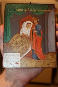 Очень интересная Богородица.