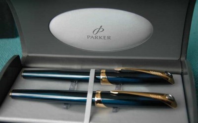 Parker Ellipse , золотое перо .