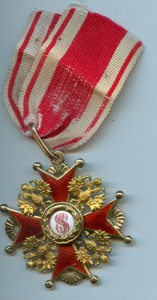 орден святого станислава золото