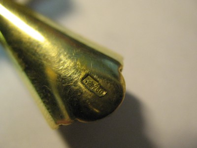 Крест нательный эмали, брюлики. 750