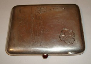 Портсигар - КРЕМЛЬ - серебро