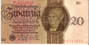 Германия.1924г. 20 марок.