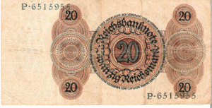 Германия.1924г. 20 марок.