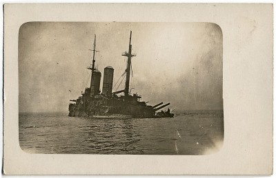 Линкор СЛАВА после сражения в Моонзунде