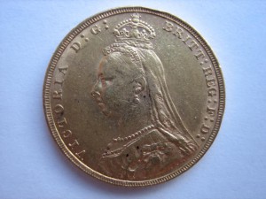 Соверен 1891 года.