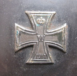 Наградной портсигар с железным крестом 1914г.