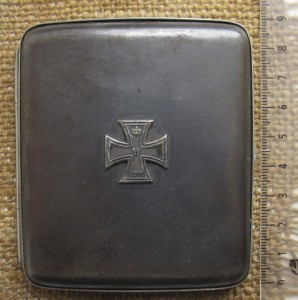 Наградной портсигар с железным крестом 1914г.