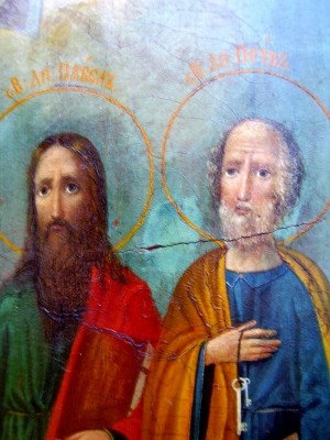 Икона "Князь Владимир,Св.Анисия,Ап.Пётр,Ап.Павел".