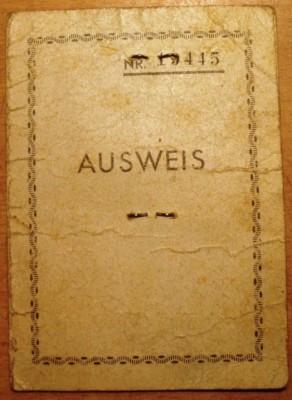 Аусвайс. 1942 г.