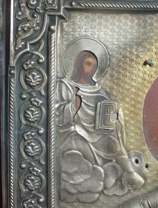 Николай чудотворец серебро-эмаль!