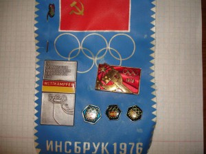 Подборка значков к олимпиаде 1976 г Инсбруг