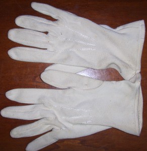 Белые парадные офицерские перчатки