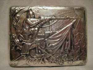 Портсигар "Красноармеец" 20-гг.