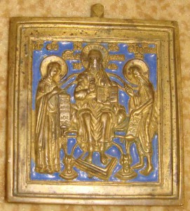 Спас на троне, 4 эмали