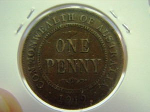 австралия 1 пенни 1919