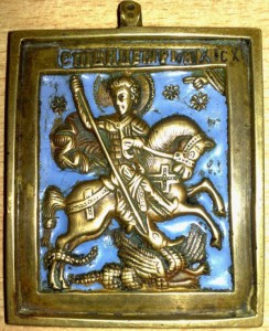 Георгий с эмалью