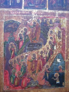 ВОСКР. ХРИСТОВО С ПРАЗДН. В 16-КЛЕЙМАХ И 4-МЯ ЕВАНГЕЛИСТАМИ.