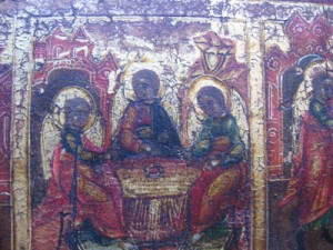 ВОСКР. ХРИСТОВО С ПРАЗДН. В 16-КЛЕЙМАХ И 4-МЯ ЕВАНГЕЛИСТАМИ.