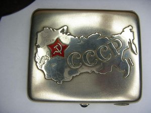 ПОРТСИГАР С КАРТОЙ СССР