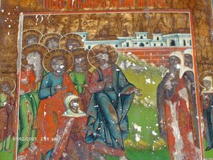 Икона редкий сюжет - Чудо исцеления кровоточивой жены