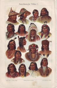 Аборигены разных стран. Гравюры 8 шт. Красочные.