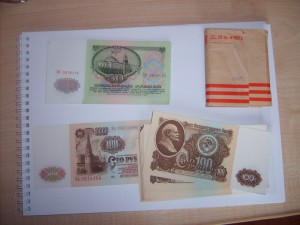 100 и 50 рублей 1961 состояние!!!