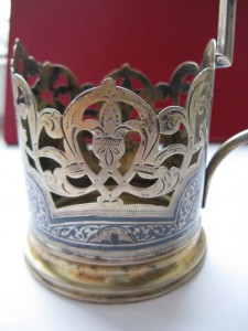 Подстаканник 875 , чернь.