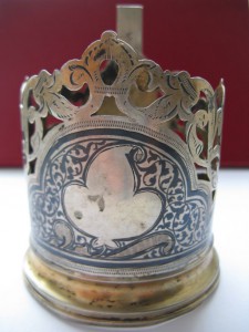 Подстаканник 875 , чернь.