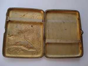 Портсигар "Глухарь" серебро 875