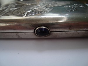 Портсигар "Глухарь" серебро 875