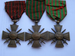 Франция. Бронзовые кресты 1МВ и 2МВ