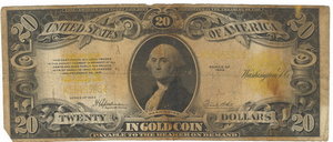 20 долларов США IN GOLD COIN 1922 год