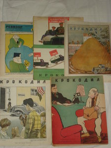 Журналы "Крокодил" 1935- 1950 г. Чудак 1929, Ревизор 1929 гг