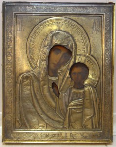 Икона Богородица Казанская. Оклад 84 пр.