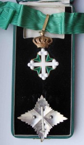 Италия. Комплект ордена Лазаря и Маврикия 2 степени в короб.