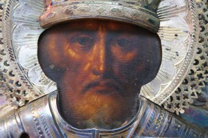Св. Николай. оклад серебро. Красивый.