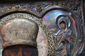 Св. Николай. оклад серебро. Красивый.