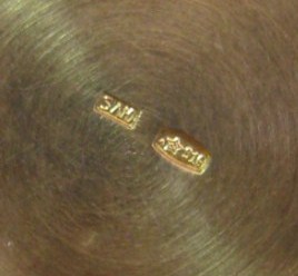 Сервиз кофейный серебро 916 эмаль.