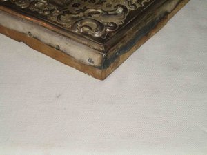 ИКОНА ПРИЧАСТИЕ ОКЛАД СЕРЕБРО 84 --- 400 грамм СЕРЕБРА