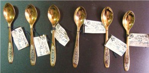 Кофейные ложки.Серебро.