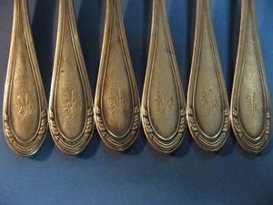 Большой комплект столового серебра 875*