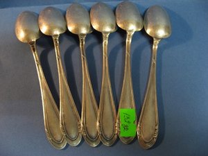 Большой комплект столового серебра 875*