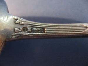 Большой комплект столового серебра 875*