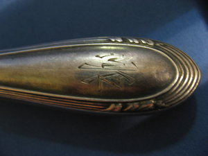 Большой комплект столового серебра 875*