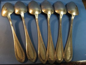 Большой комплект столового серебра 875*