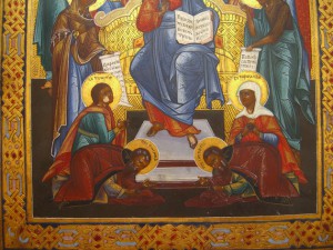 Вседержитель на троне. Очень красивый. Без реставраций.