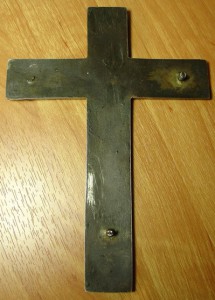 Распятие. Эмаль (финифть),серебро.