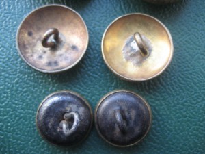 Комплект генеральских пуговиц - 11 лент. на войну.
