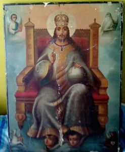 Икона" Спас на троне"