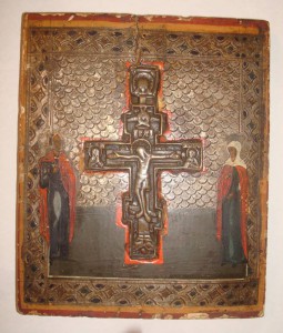 Икона с крестом.
